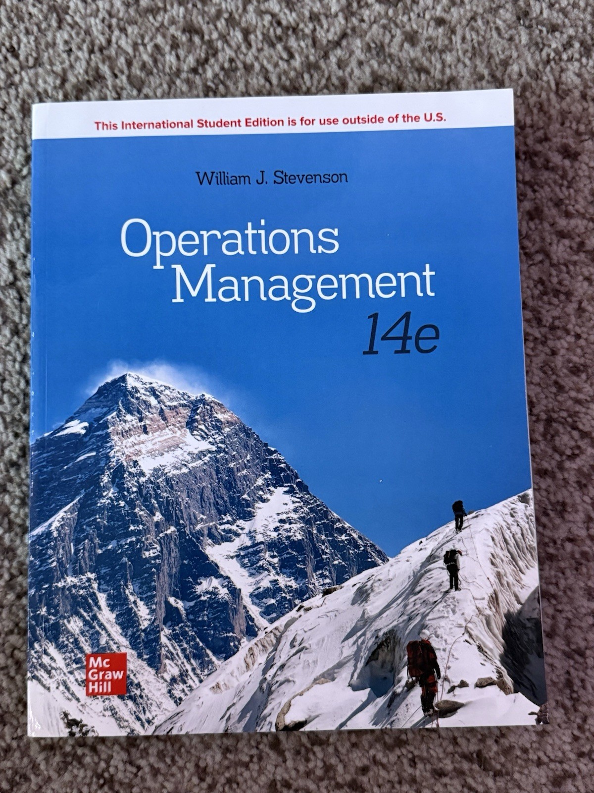 Operations Management by William J. Stevenson (2020, Hardcover)