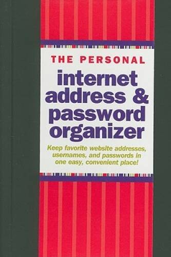The Personal Internet Address & Password Log Book – Hardcover-spiral – VERY GOOD