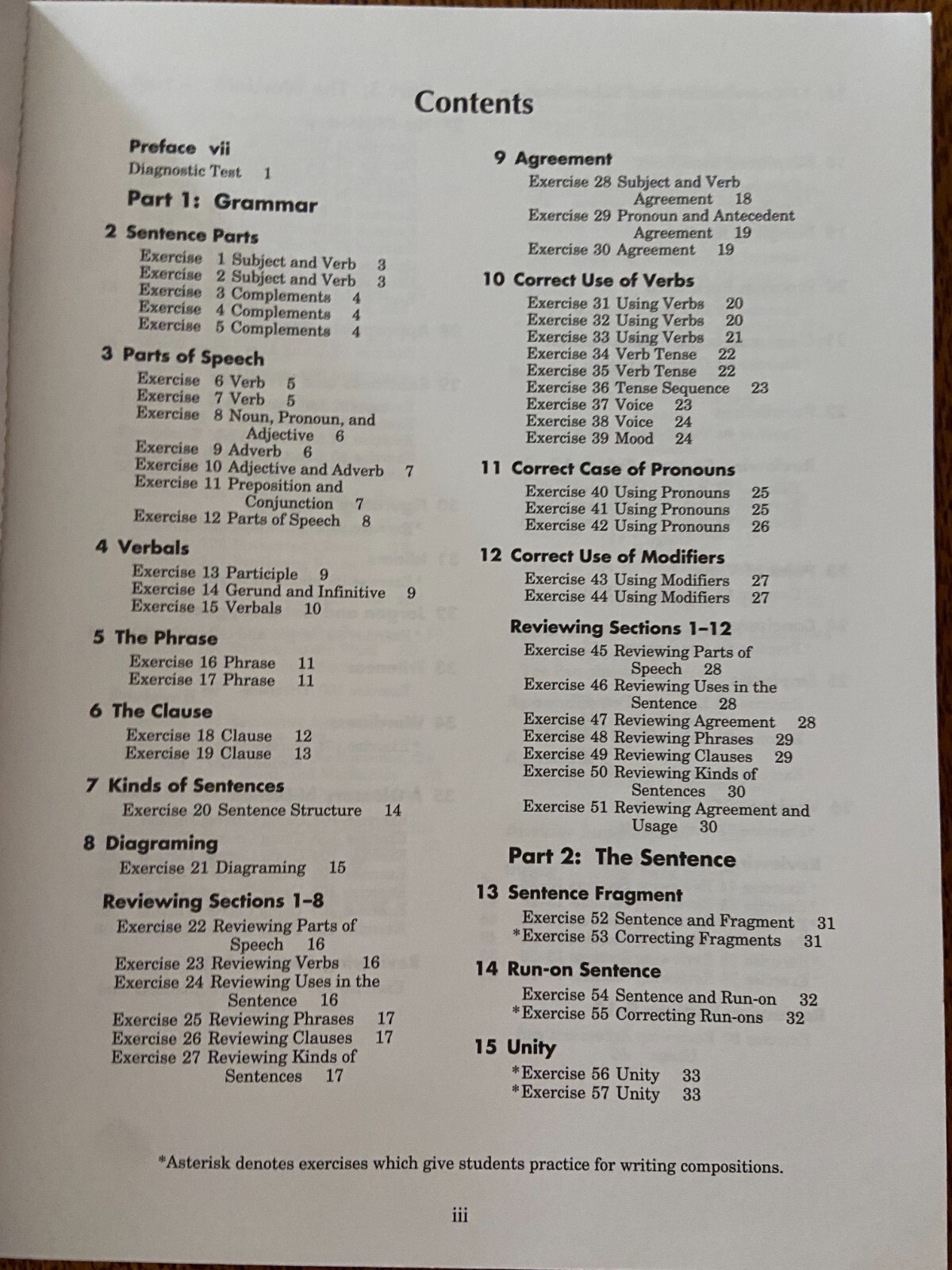 ABEKA 12 Workbook B for Handbook of Grammar & Composition A Beka Book – near new