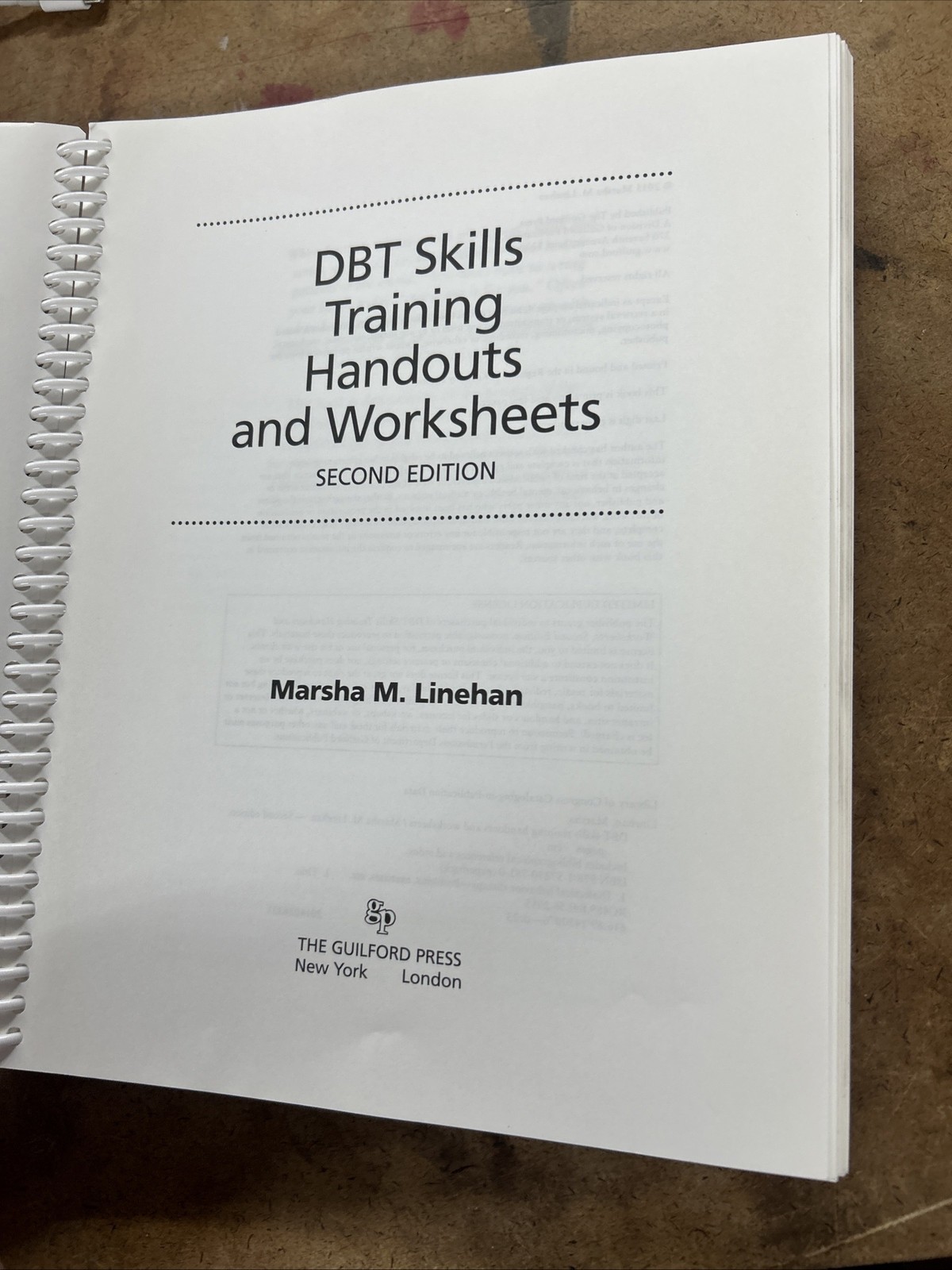 DBT Skills Training Handouts and Worksheets by Marsha M. Linehan (2014, Trade…
