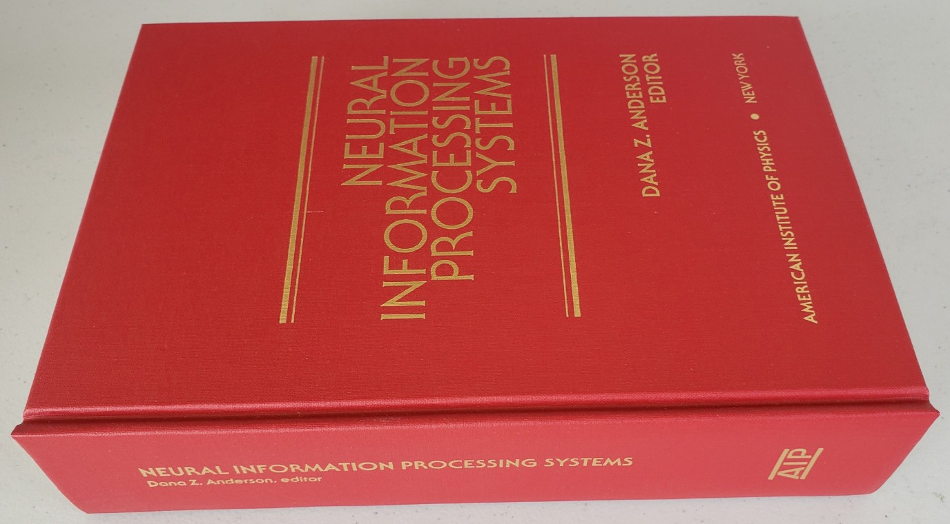 Neural Information Processing Systems Anderson AIP 1988 NIPS 1987 NEW Hardcover