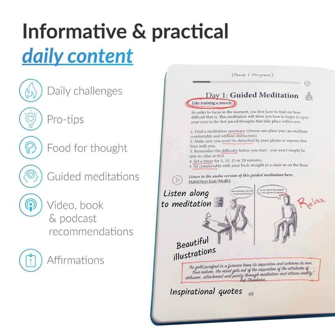 The Meditation Sidekick Journal. A Practical Guide to Exploring Mindfulness.