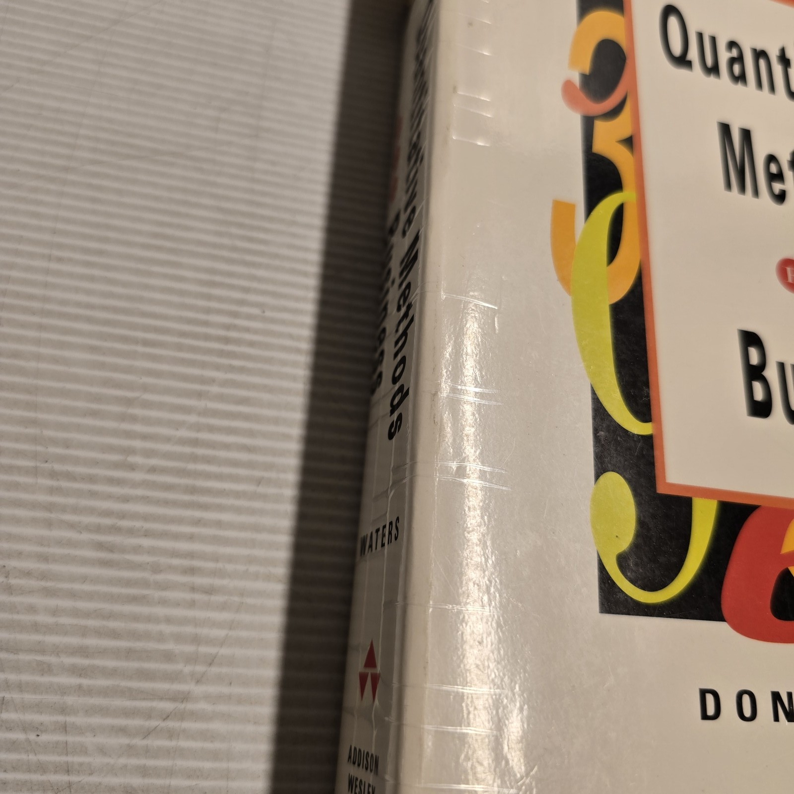 Quantitative Methods For Business Donald Waters Textbook Addison-Wesley AU Stock
