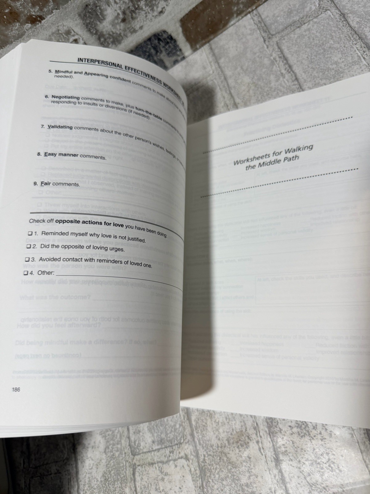 DBT Skills Training Handouts and Worksheets, Second Edition – GOOD