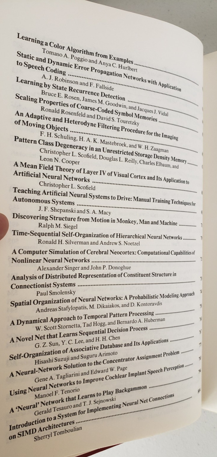 Neural Information Processing Systems Anderson AIP 1988 NIPS 1987 NEW Hardcover