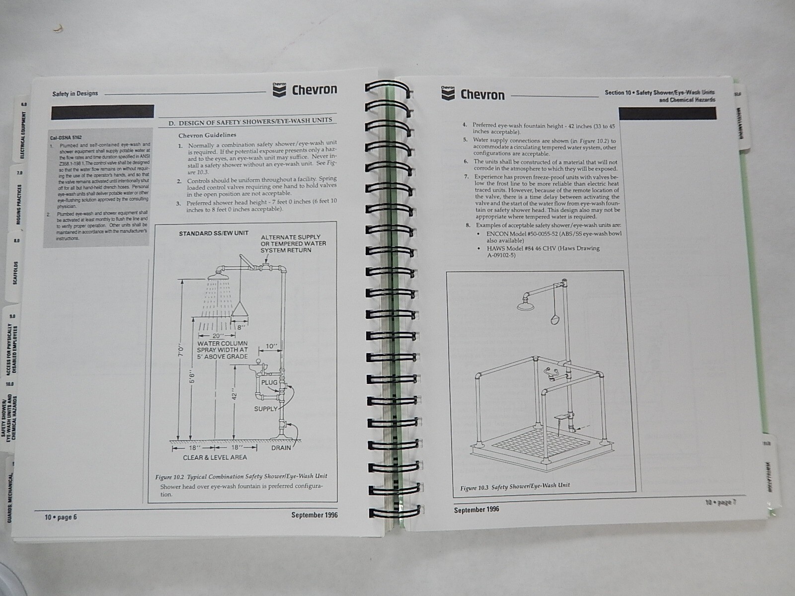 Chevron, Safety in Designs, 1996, Workplace Safety Manual, Ringbound