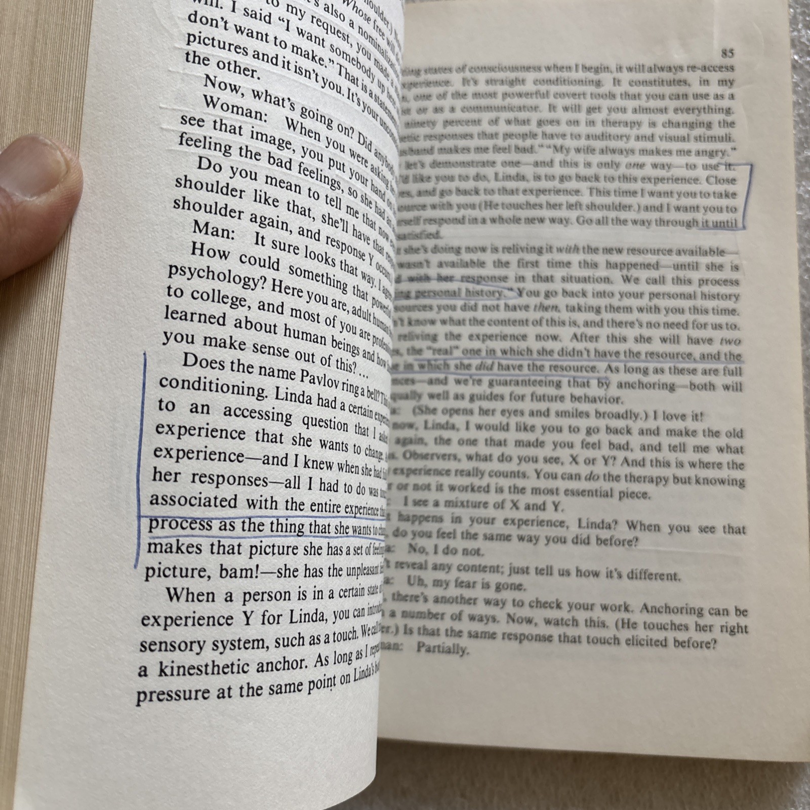 Frogs into Princes: Neuro Linguistic Programming (lots of underlining)