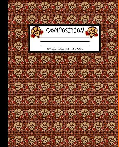 Composition: 100 pages college ruled 7.5 x 9.25 in, Notebooks 9781073580705-,