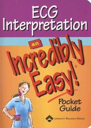 ECG Interpretation: An Incredibly Easy! Pocket Guide (Incredibly Easy! Se – GOOD