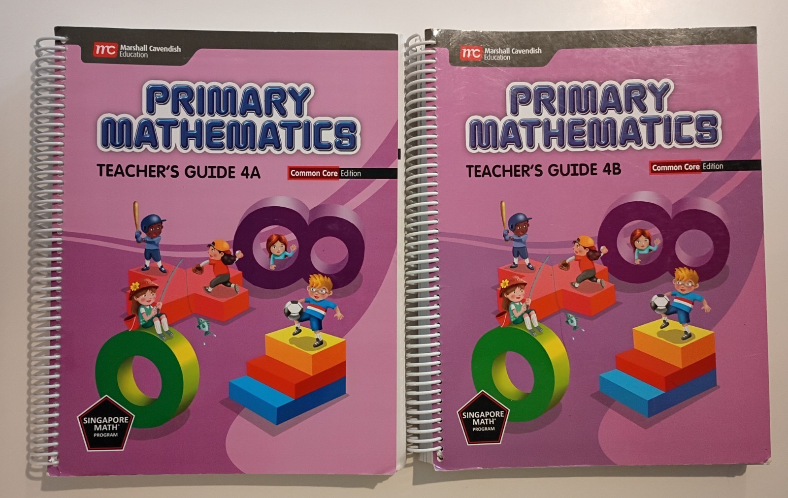 Primary Mathematics 4A 4B Common Core Singapore Math Homeschool Curriculum Book