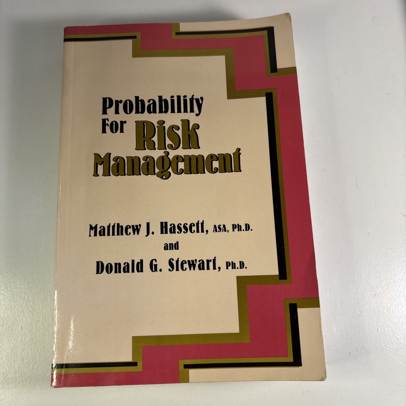 PROBABILITY FOR RISK MANAGEMENT By Matthew J. Hassett & Donald Stewart
