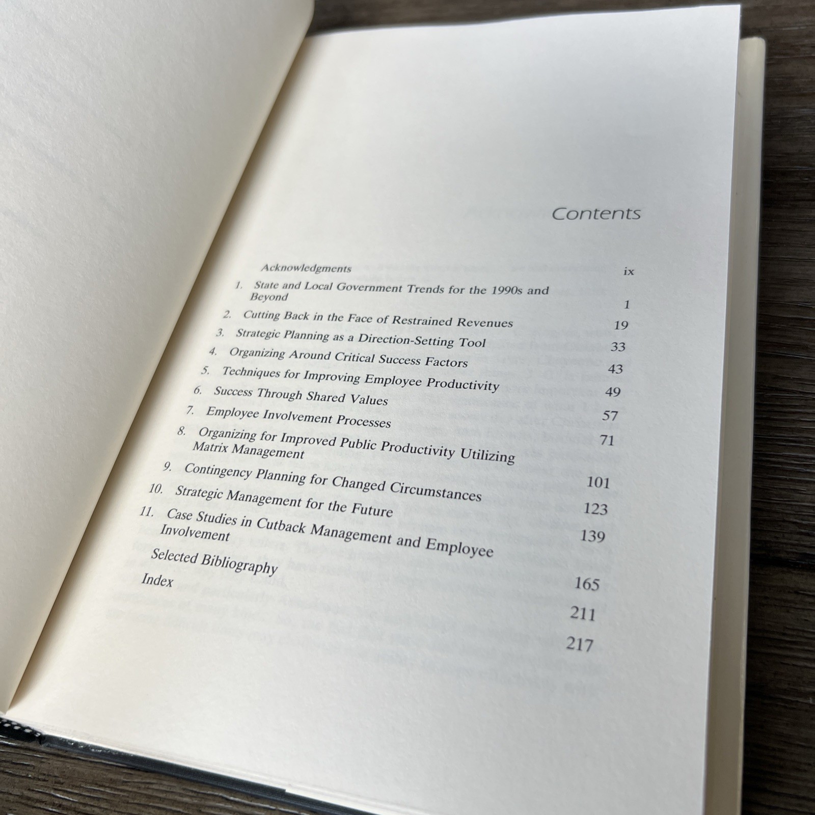 SIGNED — Public Management in Lean Years : Operating in a Cutback Manageme
