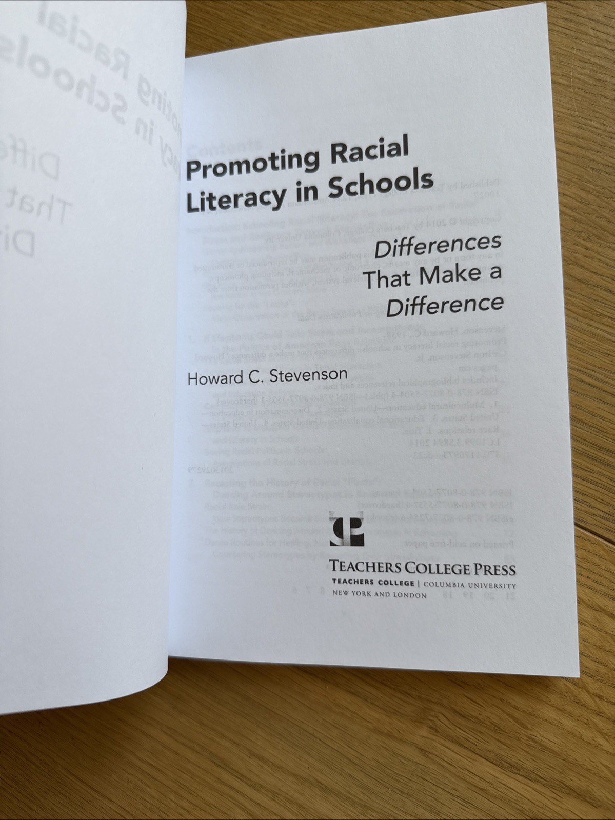 Promoting Racial Literacy in Schools : Differences That Make a Difference