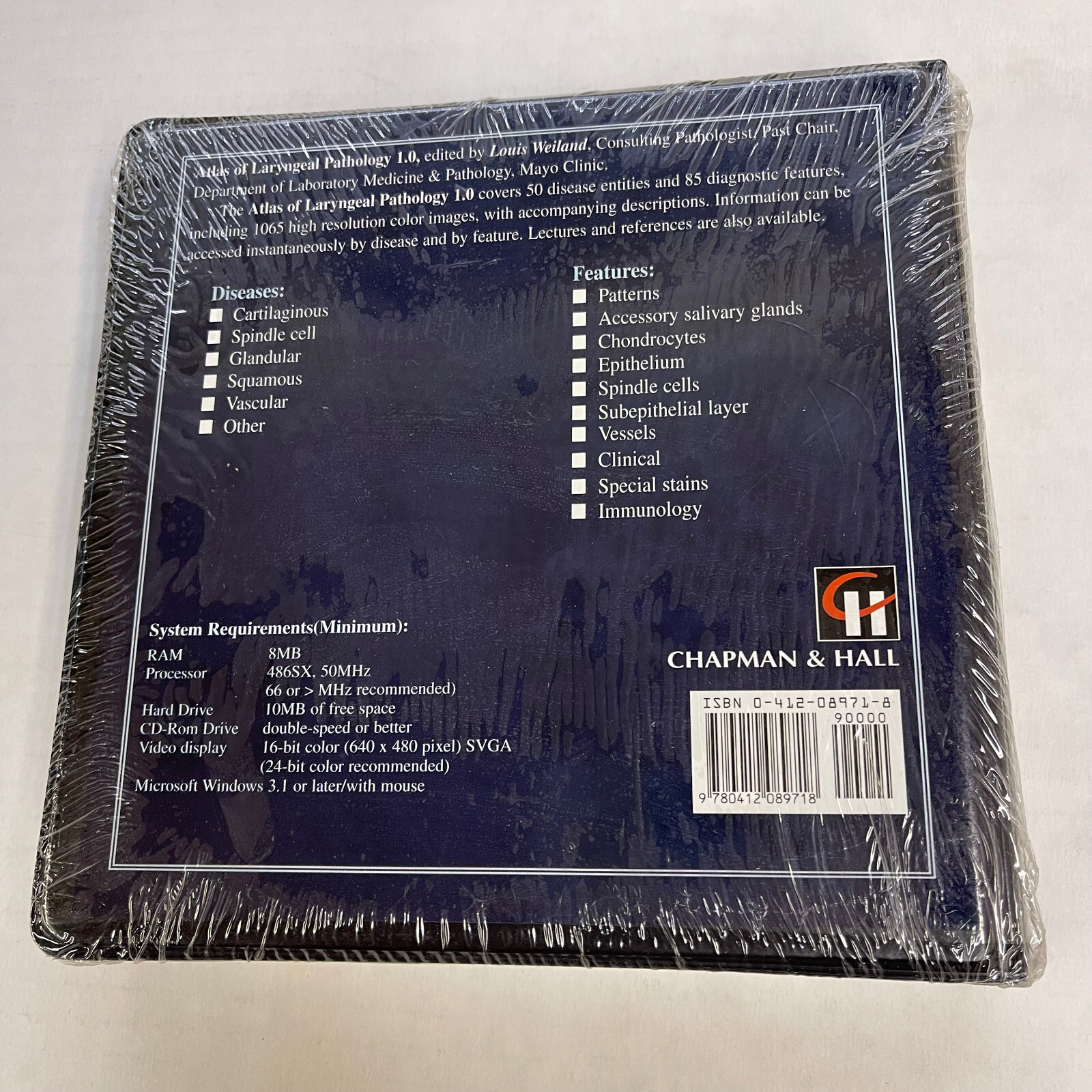 Atlas of Laryngeal Pathology v1.0 Multimedia CD-ROM Brand New & Sealed Rare
