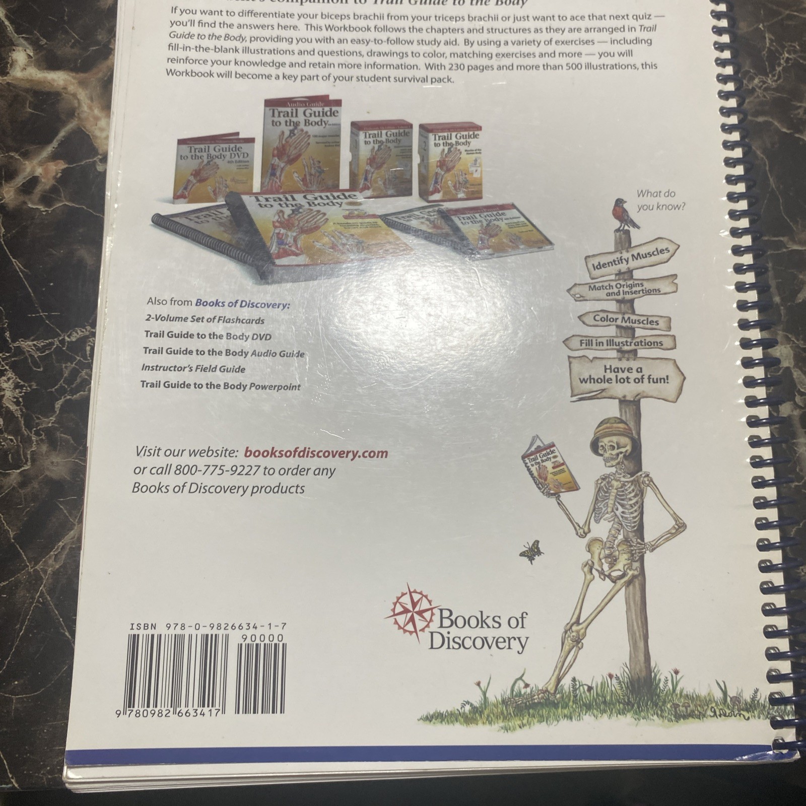 Trail Guide to the Body 4e Student Workbook by Andrew Biel (2011, Trade…