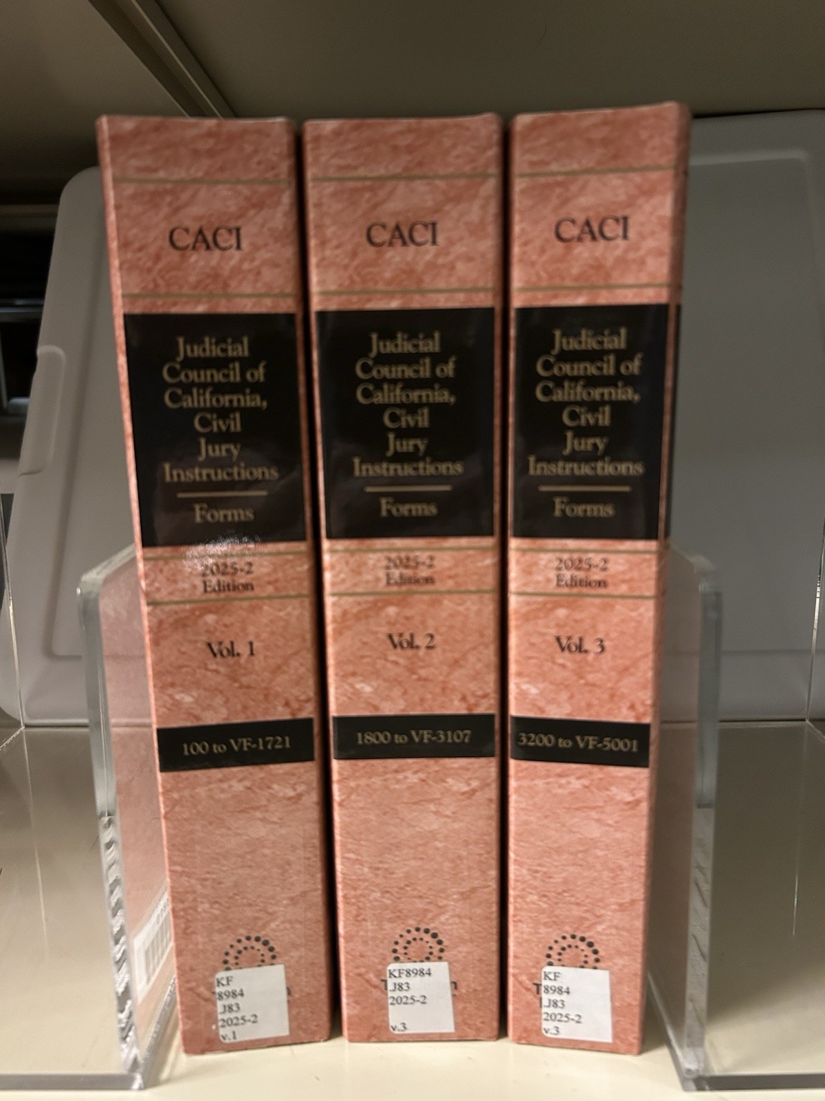 CACI Judicial Coucil of California Civil Jury Instructions Forms 2025-2 Edition