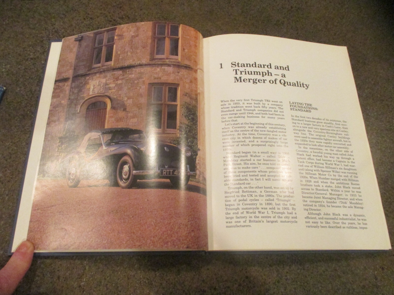 Nice Used “Triumph TRs the Complete Story” by Graham Robson,Crowood Press 1st Ed