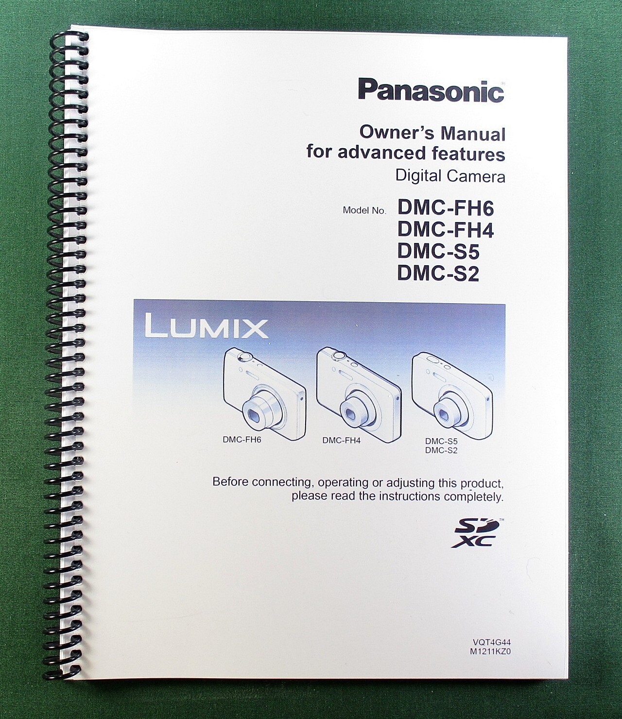 Panasonic Lumix DMC-FH6 DMC-FH4 Advanced Owner’s Manual 101 Pages & Clear Covers