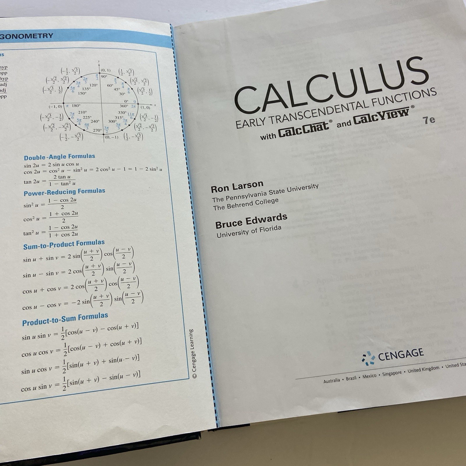 Calculus : Early Transcendental Functions by Bruce H. Edwards and Ron Larson 7e