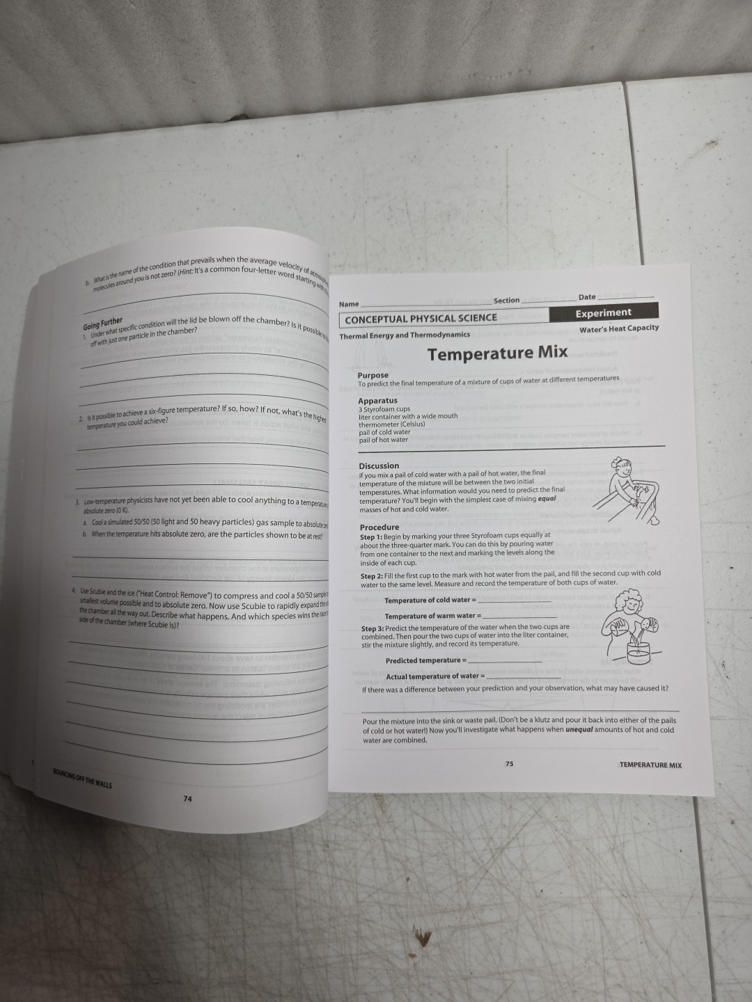 New – Laboratory Manual for Conceptual Physical Science Paul Hewitt No Markings