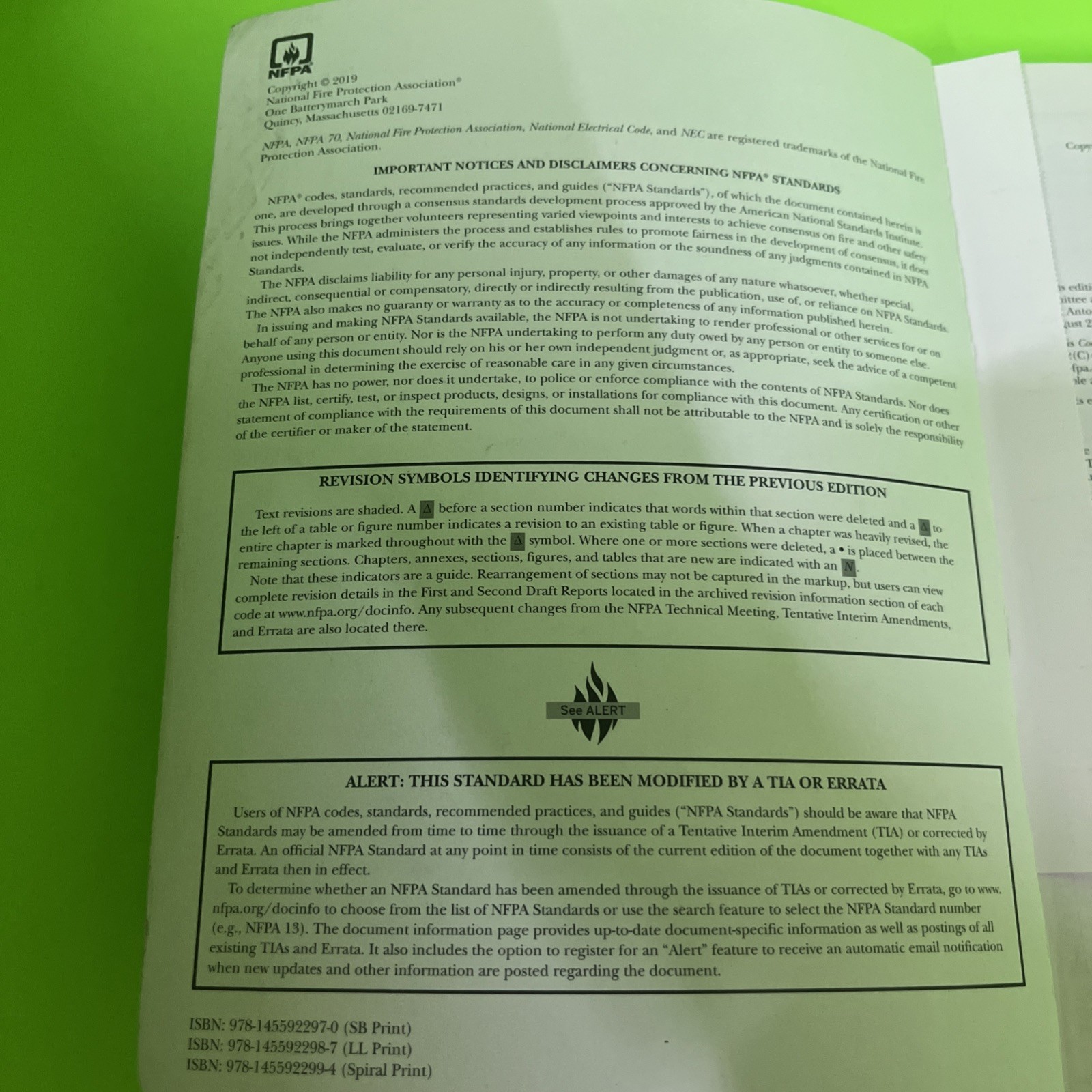 National Electrical Code 2020, (NFPA) National Fire Protection Association, Good