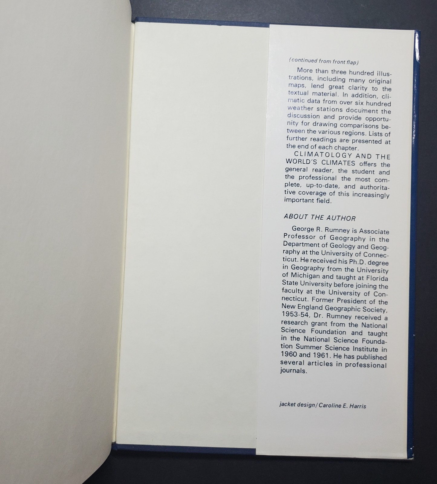 Climatology and World Climates by George R. Rumney Vintage 1968 HC 1st Ed. w/DJ