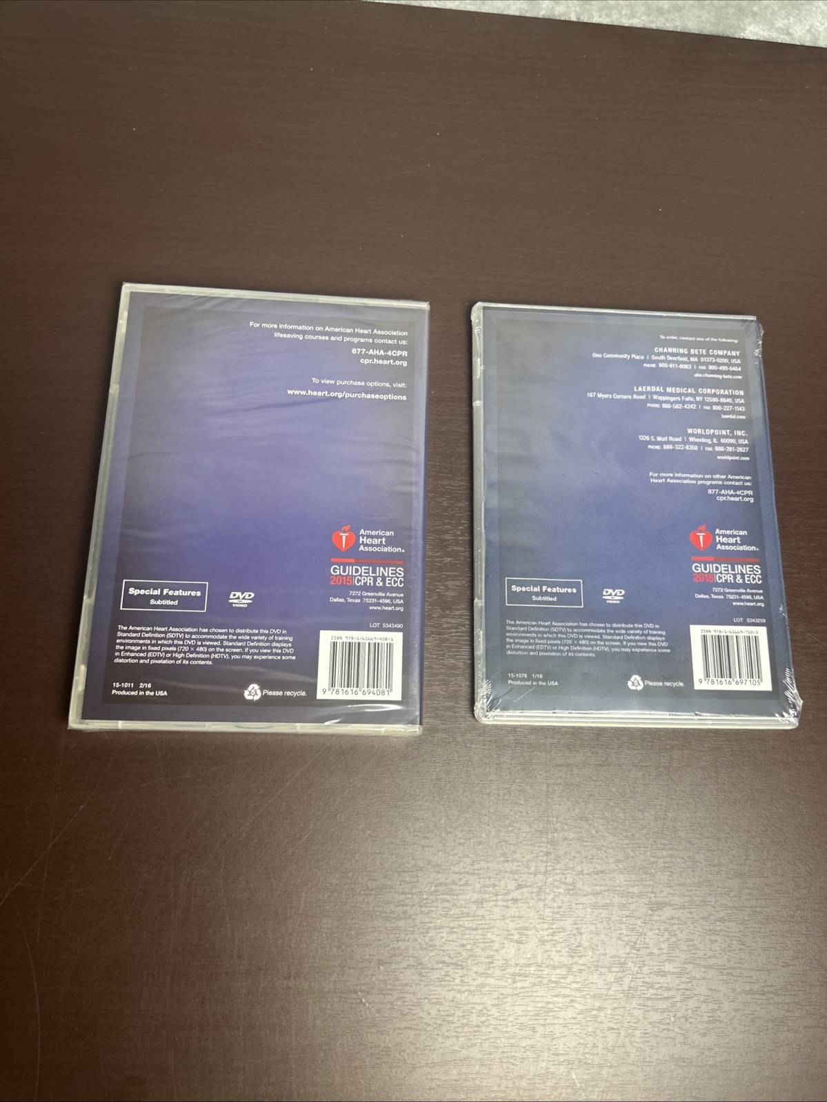 AHA Basic Life Support DVD Set : BLS Course, HeartCode BLS, and BLS Renewal New
