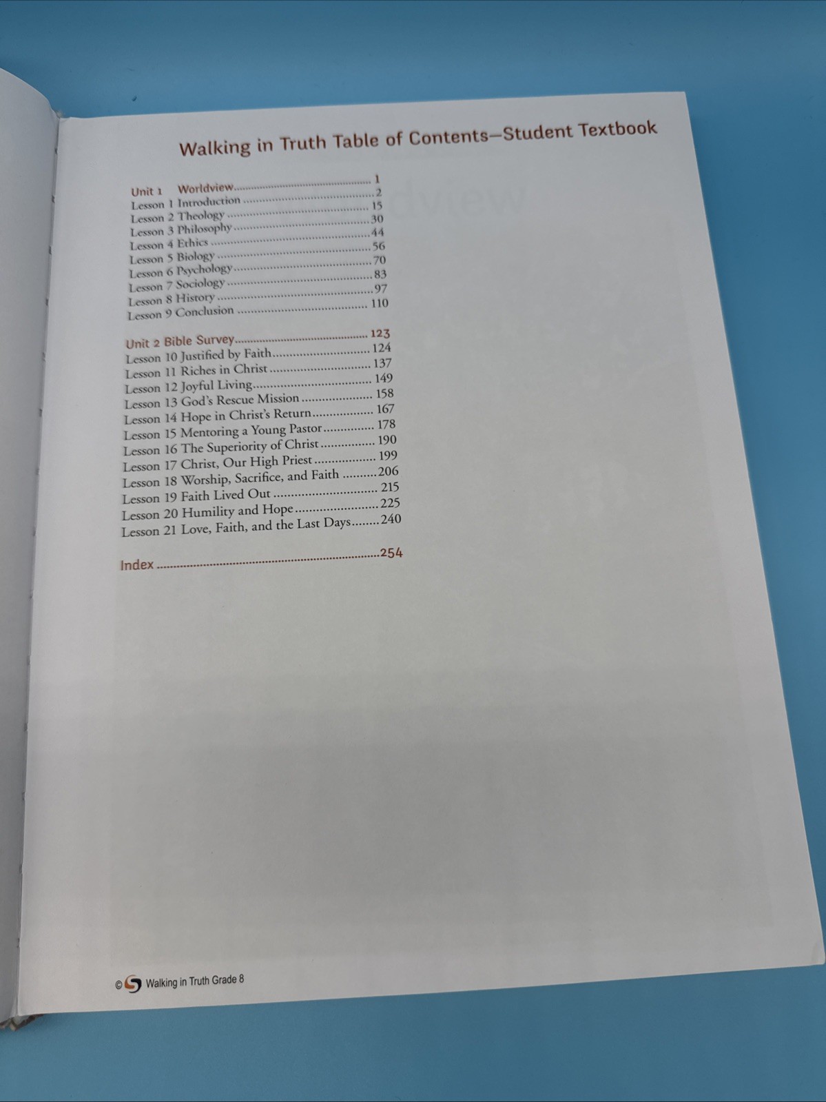 Summit Walking In Truth Christianity In Action 8 Student Text -8th Grade Bible