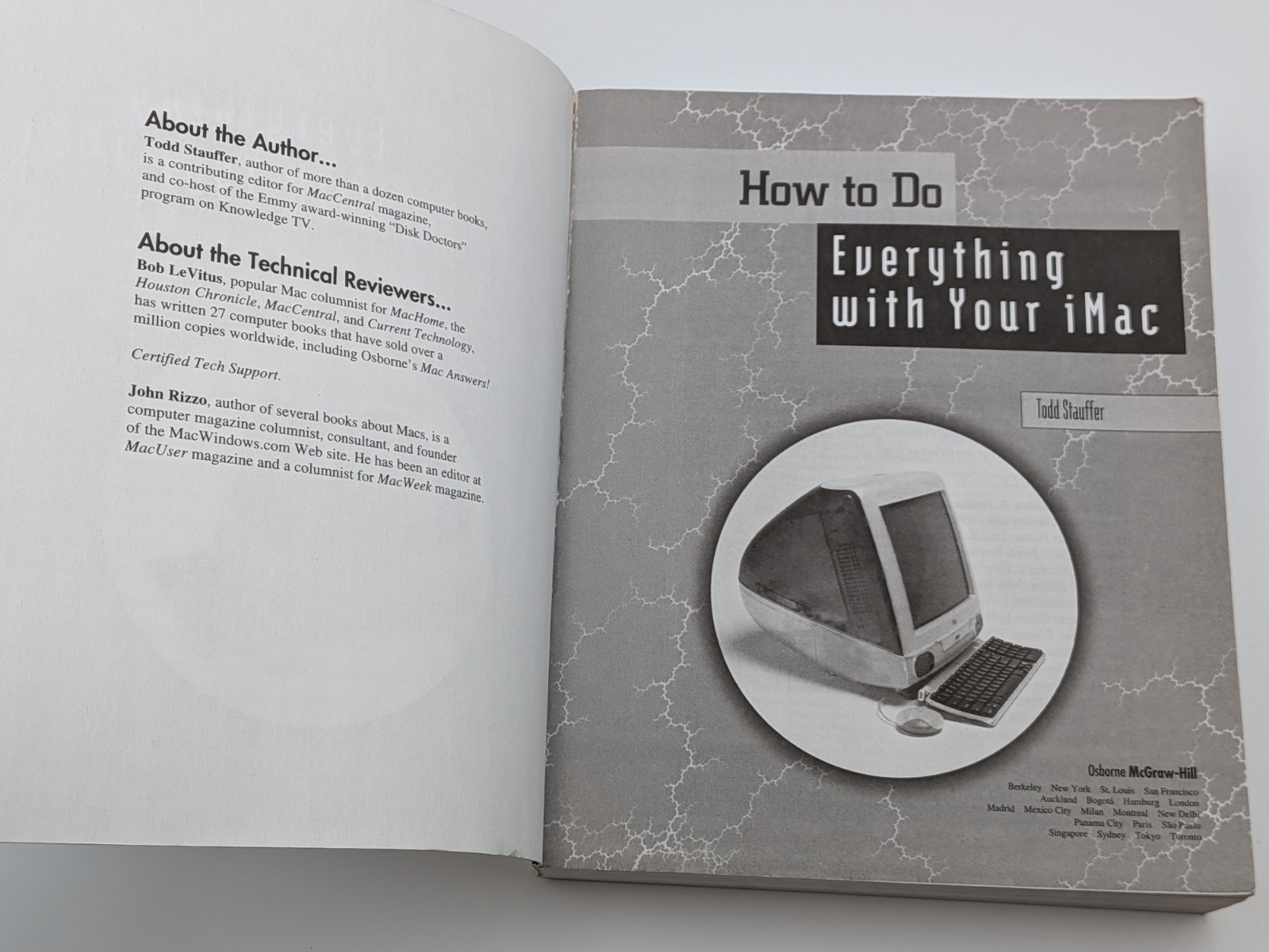How to Do Everything with Your iMac Todd Stauffer Osborne McGraw-Hill Paperback