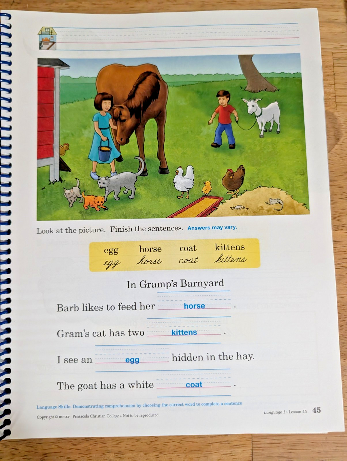 Abeka Language 1, Letters and Sounds 1 Teacher Key Books A Beka