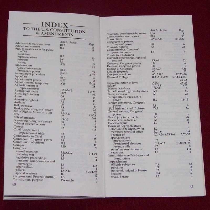 Pack of 10 Pocket Constitutions United States & Declaration of Independence
