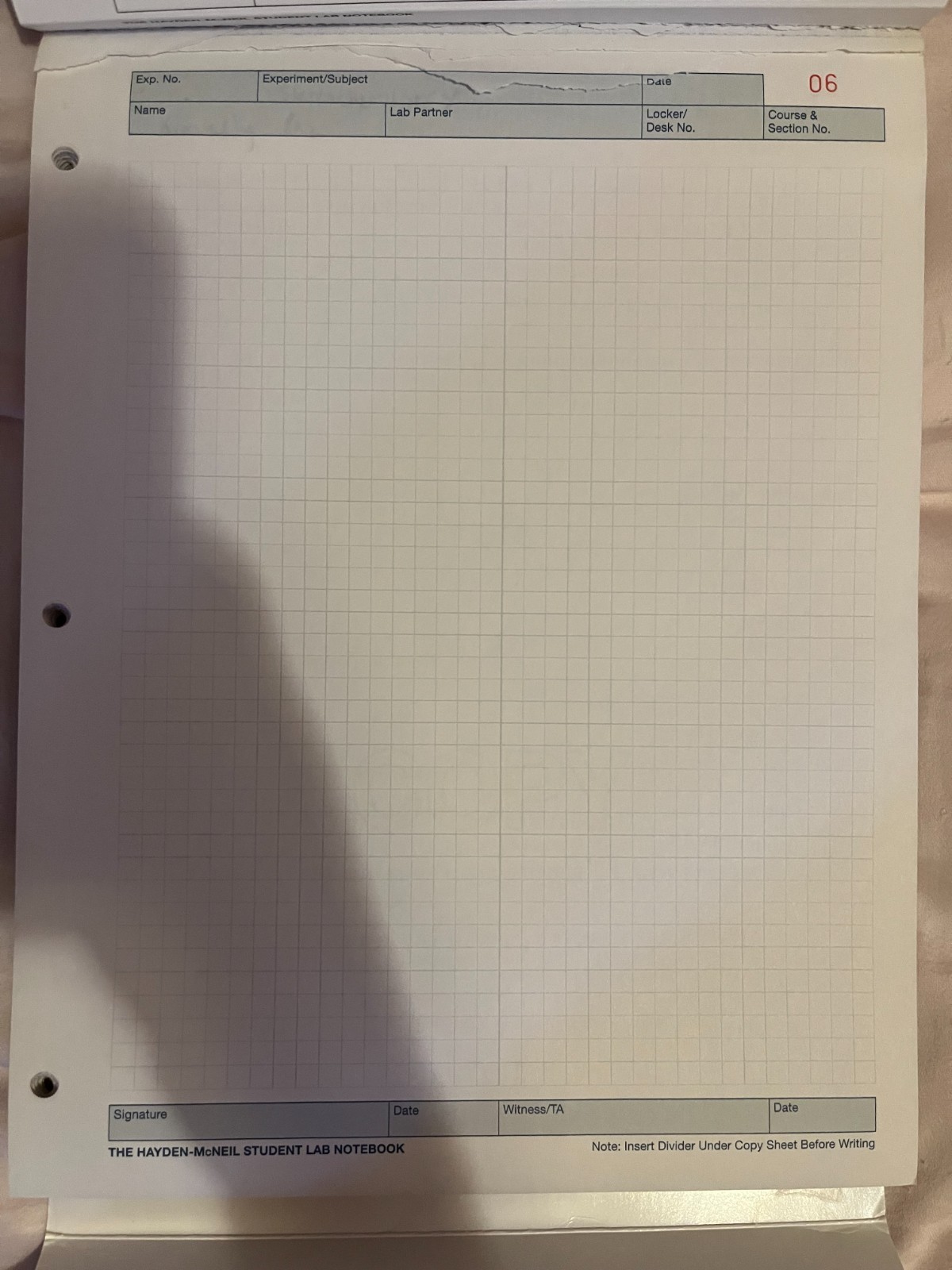 Books: Hayden Mcneil Chemistry Student Lab Notebook 94 Duplicate sets