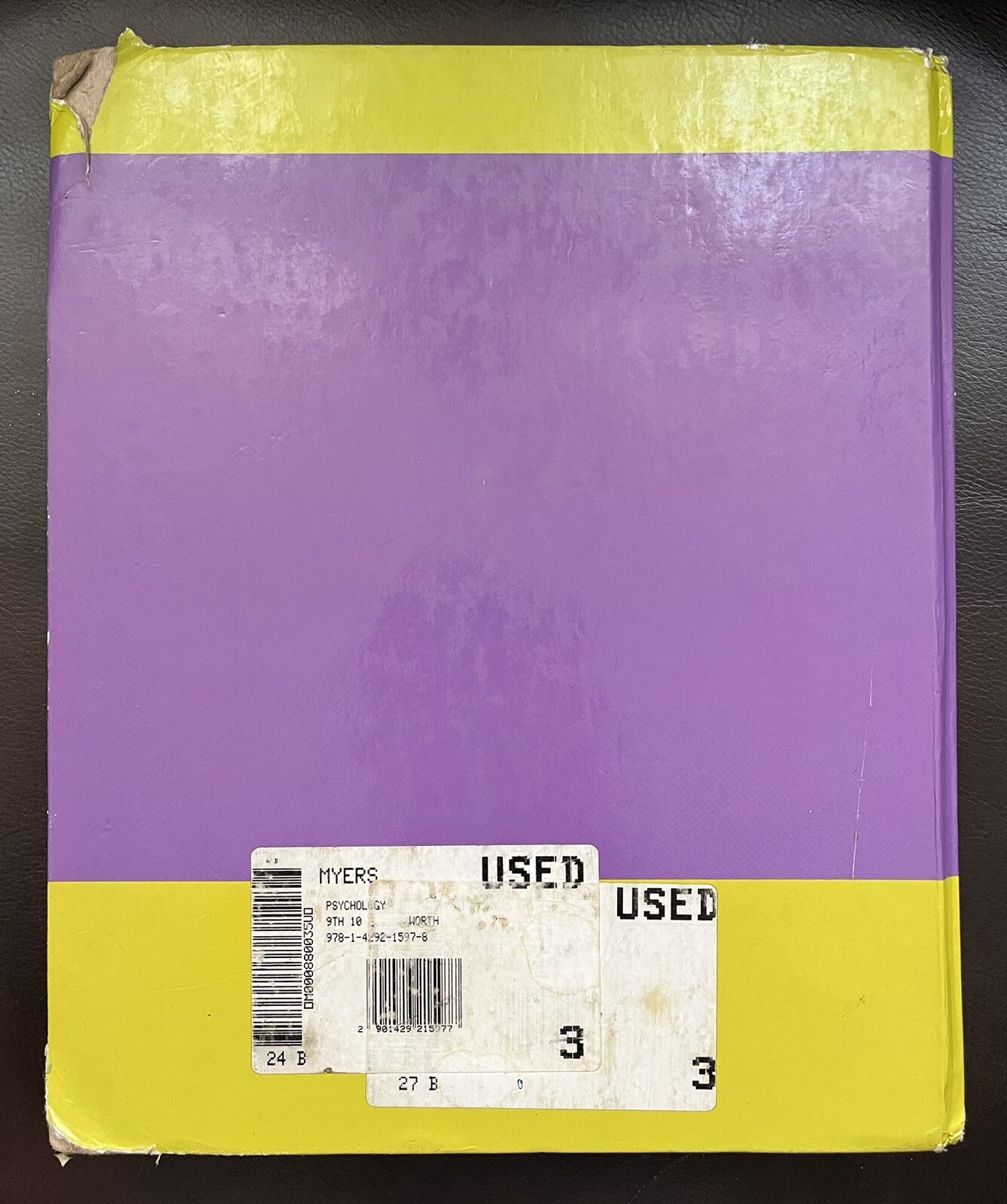 Psychology by David G. Myers (Ninth Edition, Hardcover), Used in Good Condition
