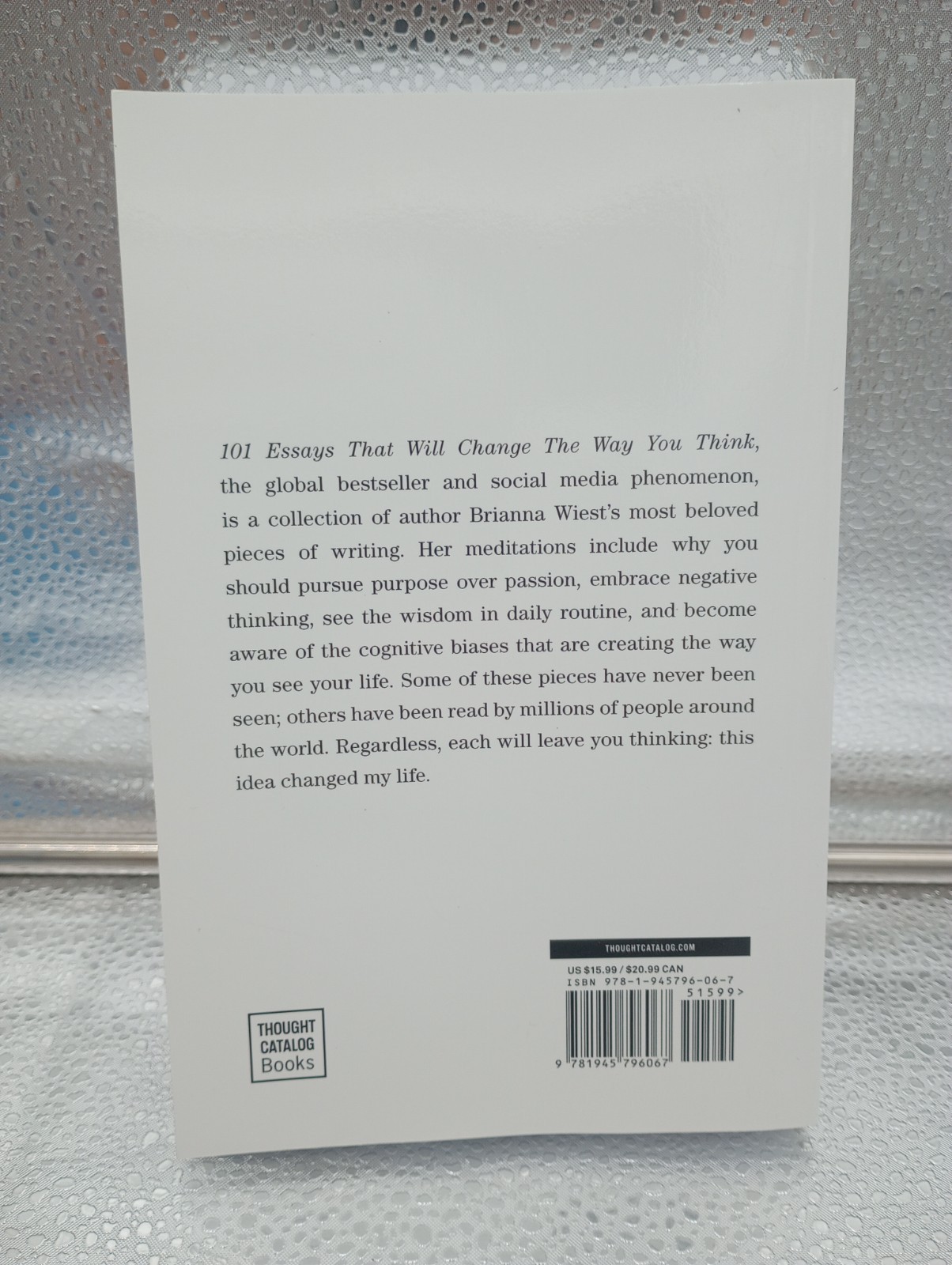 101 Essays That Will Change the Way You Think by Brianna Wiest (2016, Trade…