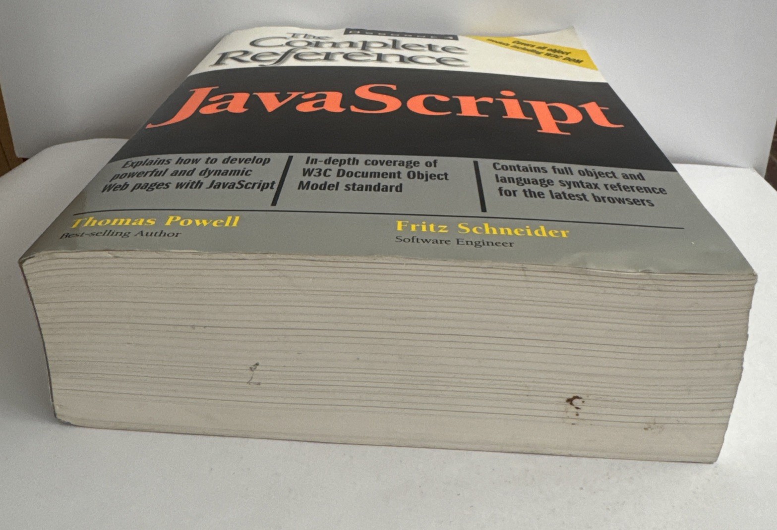 Java Script Web Programming Incl W3C DOM Complete Reference Osborne Book