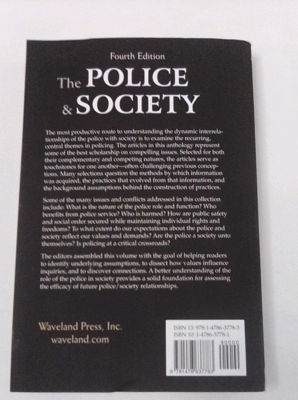 The Police and Society: Touchstone Readings, Fourth Edition