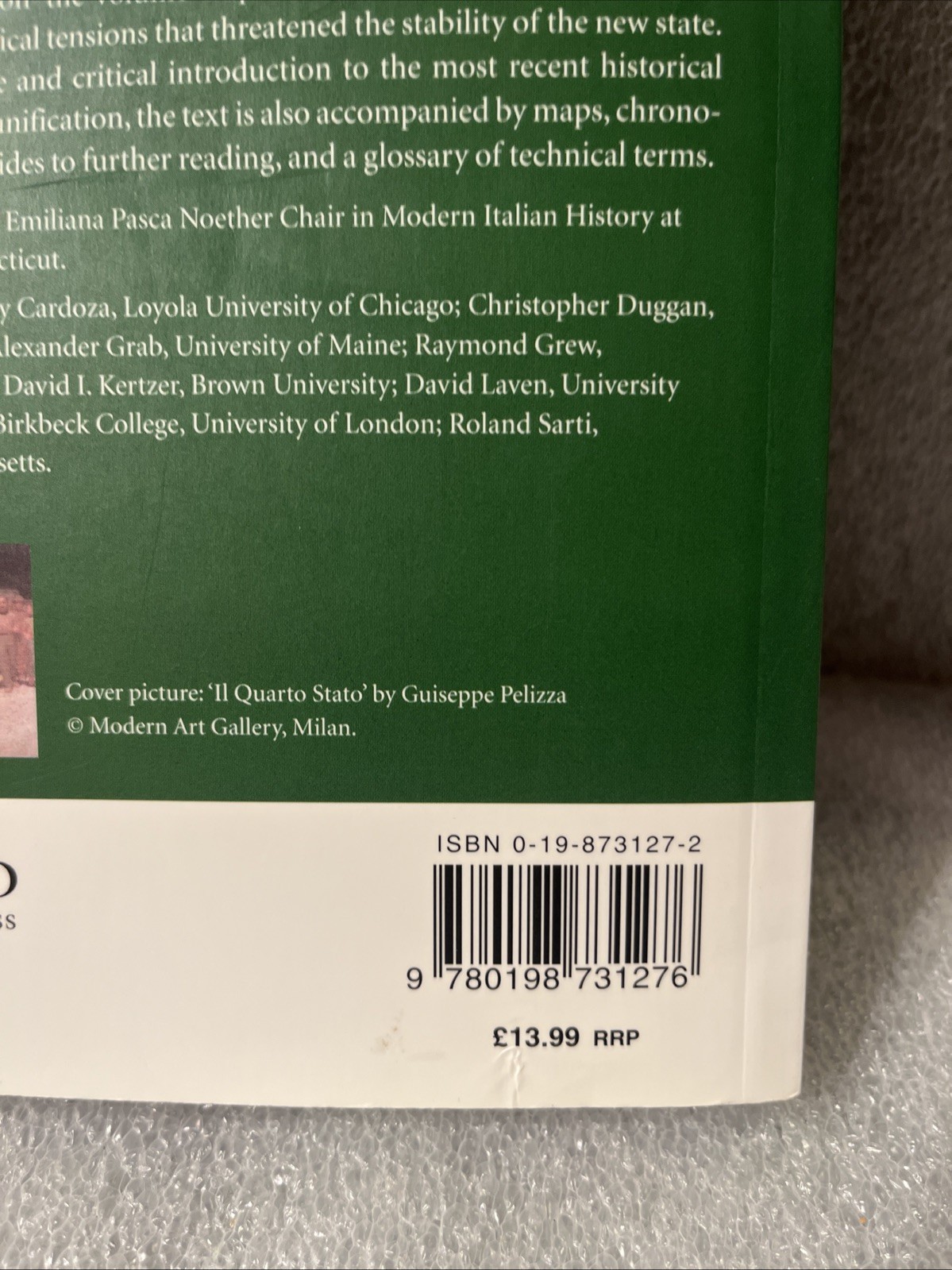 Short Oxford History of Italy Ser.: Italy in the Nineteenth Century : 1796-1900
