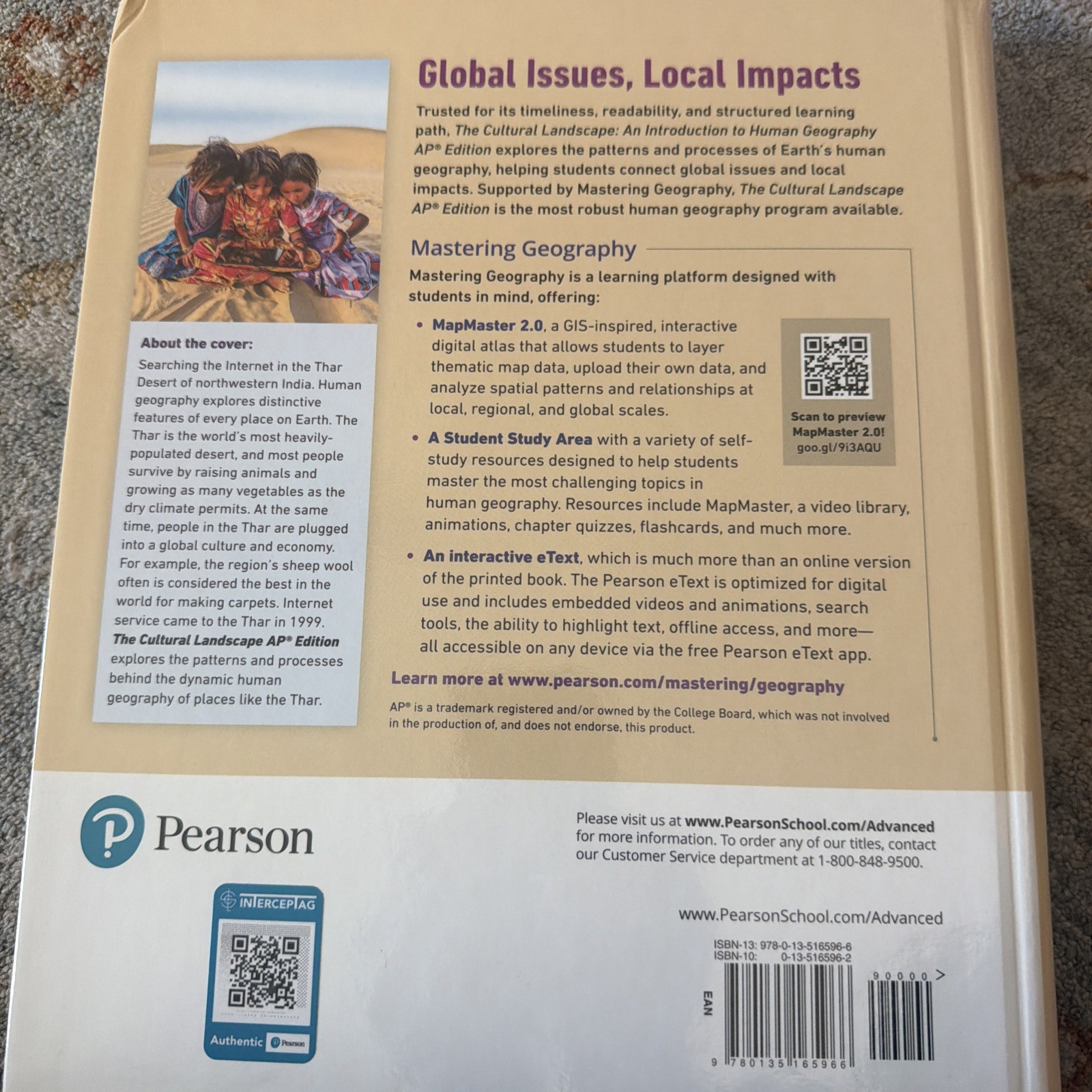 Cultural Landscape : An Introduction to Human Geography by Rubenstein 13th e
