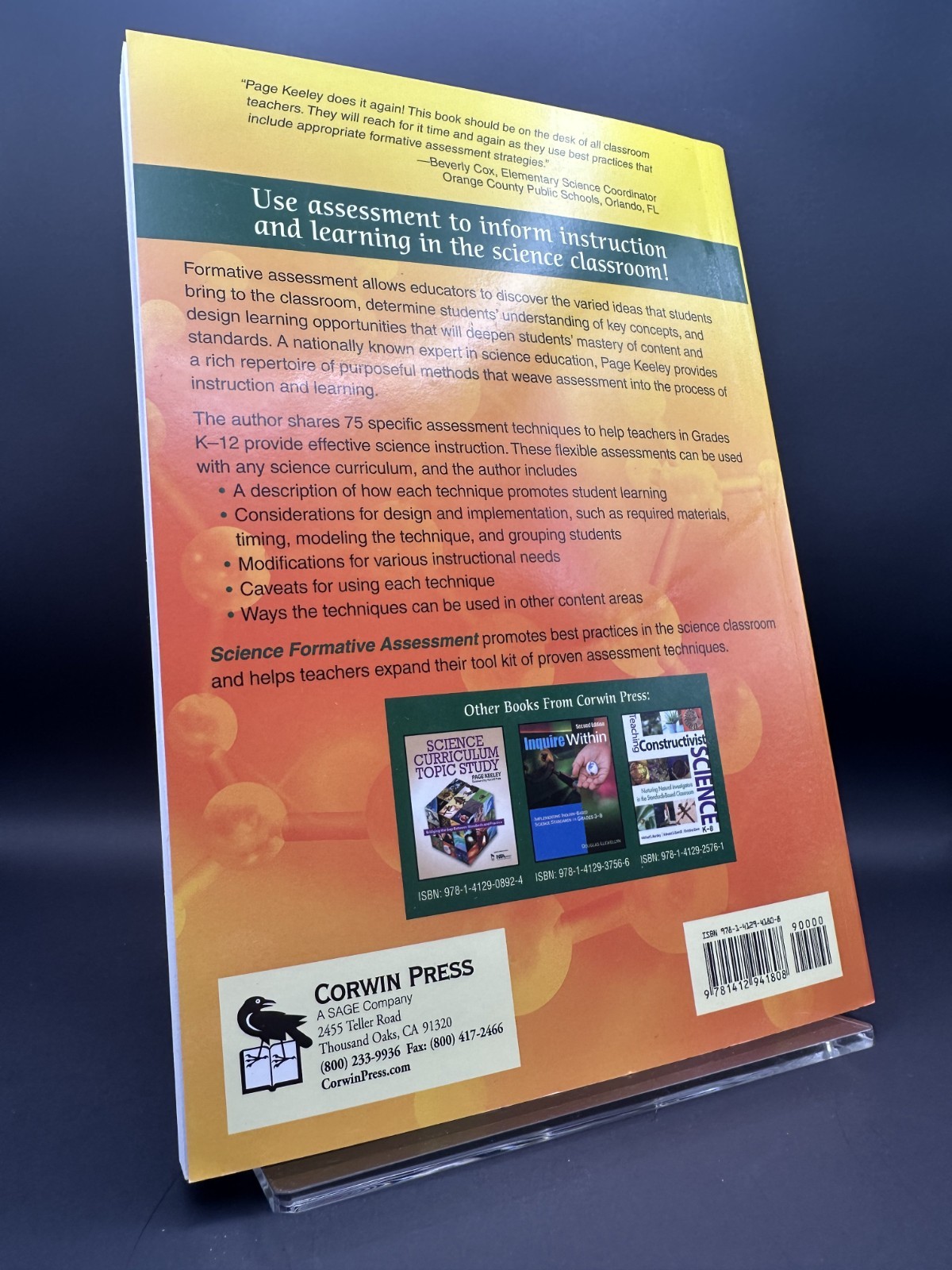 Science Formative Assessment : 75 Practical Strategies by Page Keeley Corwin