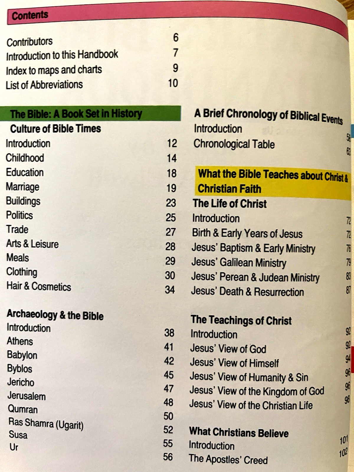 Baker’s Bible Handbook Edited by Walter A. Elwell