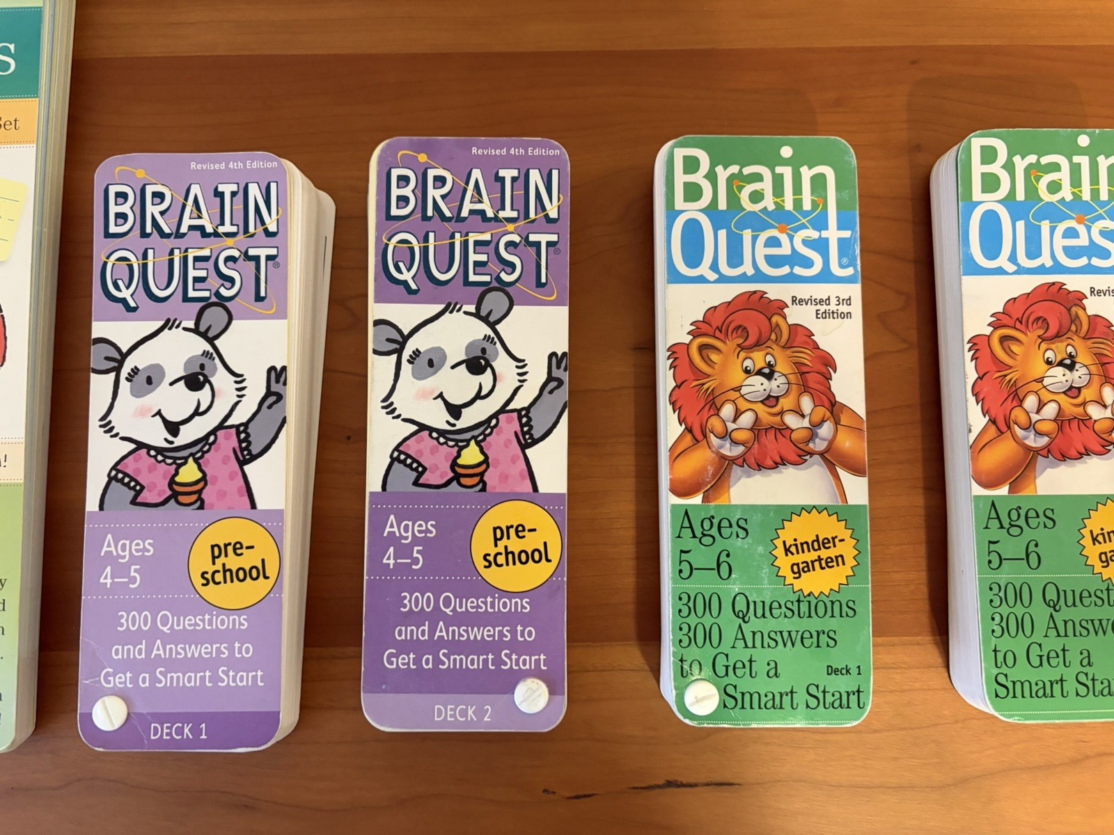 Brain Quest, 6pcs, Phonics/Preschool/Kindergarten/1st Gr (Kids 3 to 7 years old)