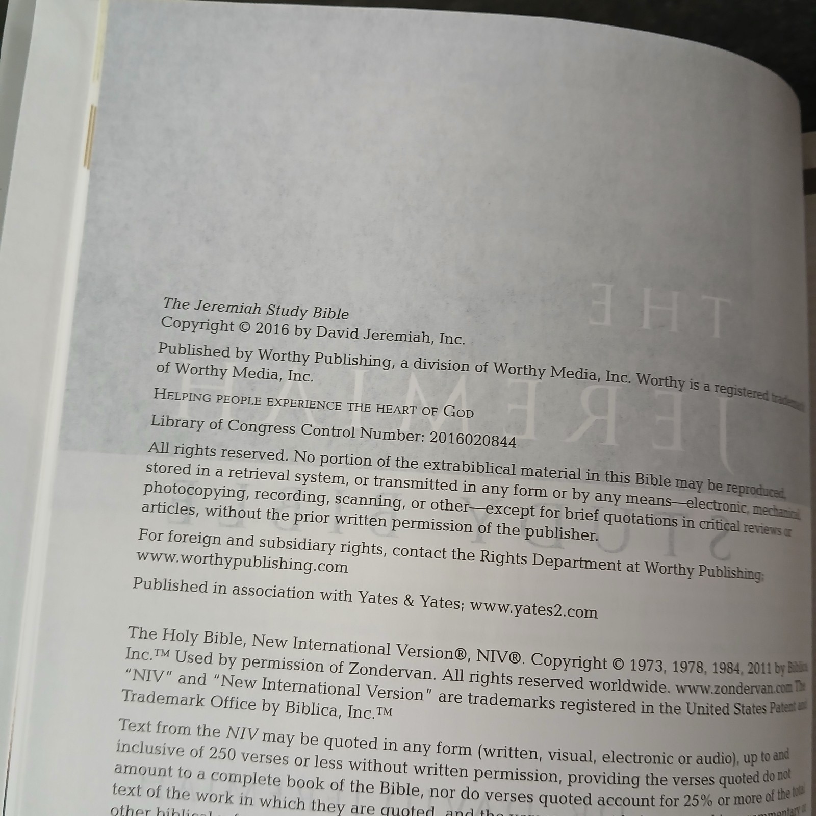 The Jeremiah Study Bible-NIV: What It Says. What It Means. What It Means for You
