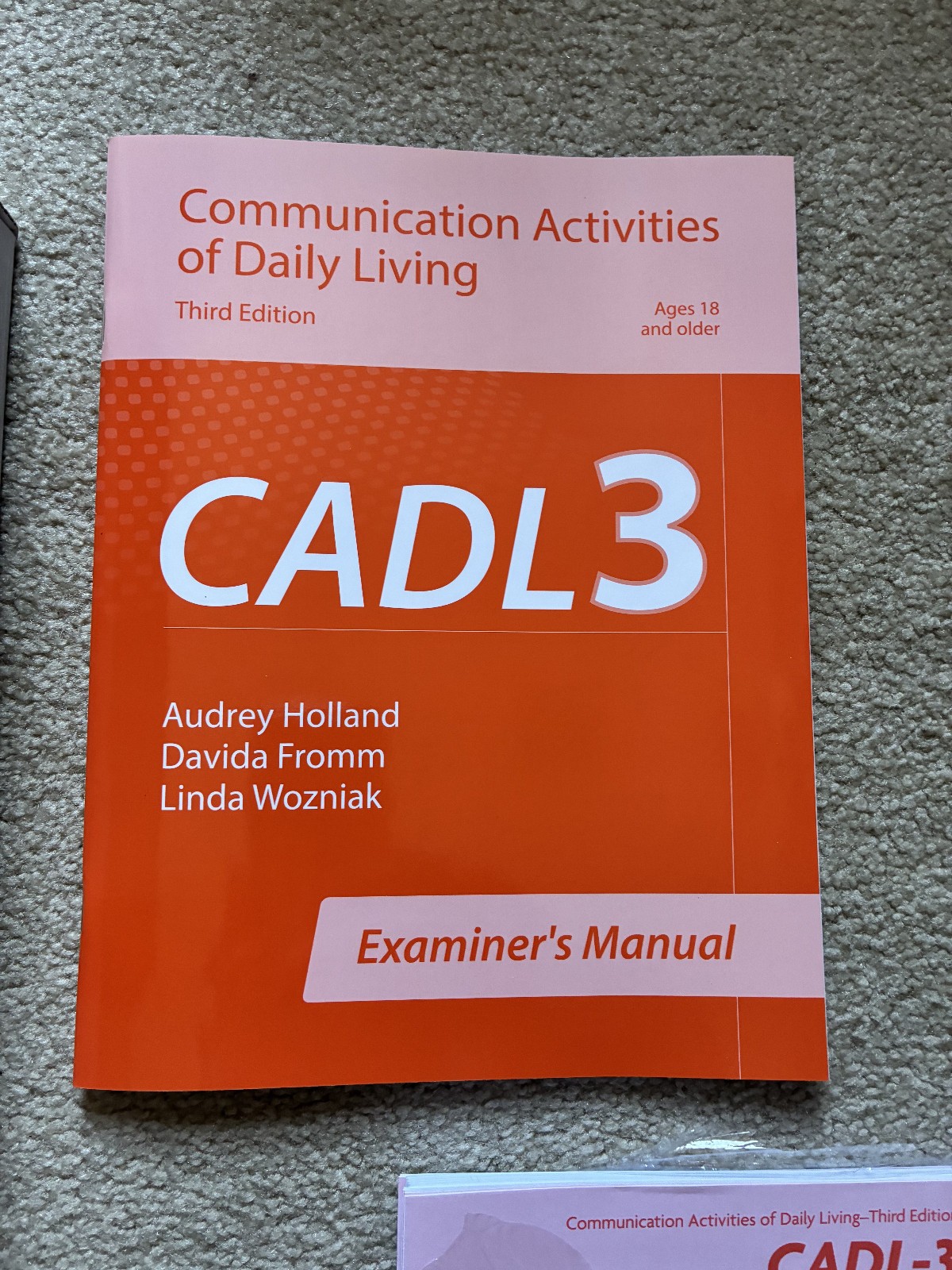 Communication Activities of Daily Living 3rd Edition Kit speech pathology Pro-Ed