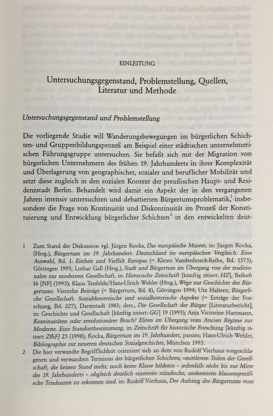Berliner Bürgertum 18. & 19. Jahrhundert German 2002 Hardcover Good Cond.