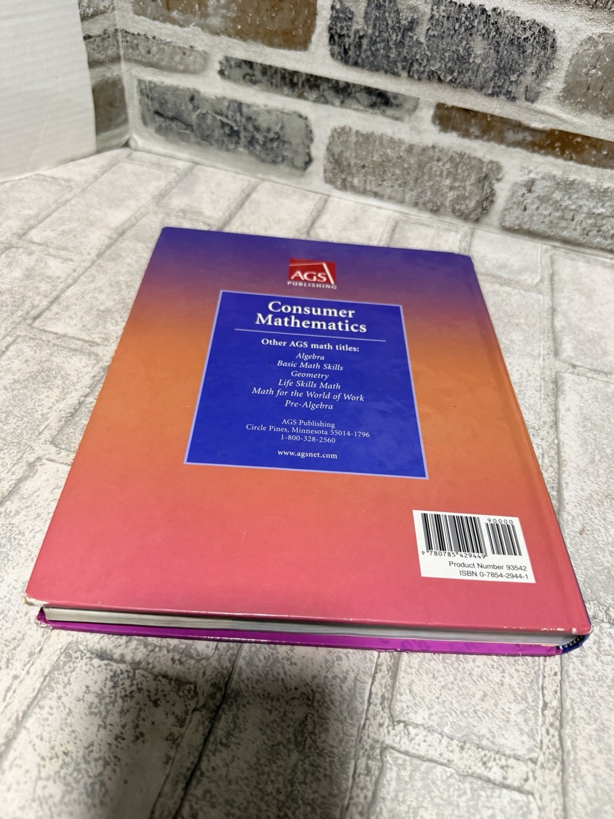 AGS: Consumer Mathematics Teacher’s Edition Textbook 2003