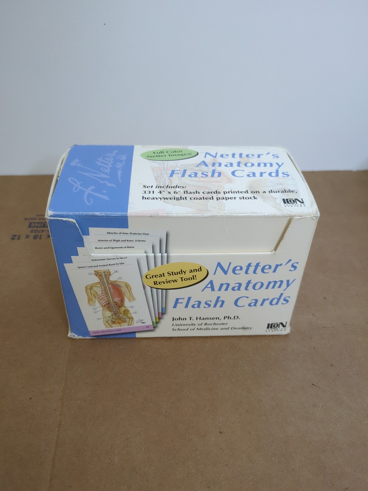 Netter Basic Science Ser.: Netter’s Anatomy Flash Cards by John T. Hansen (2002,