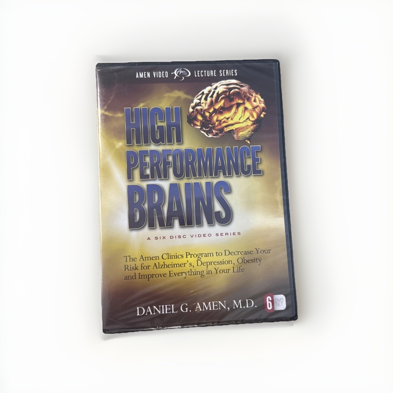 Longevity DVDs Dr Daniel Amen High Performance Brains Six Discs Video Series