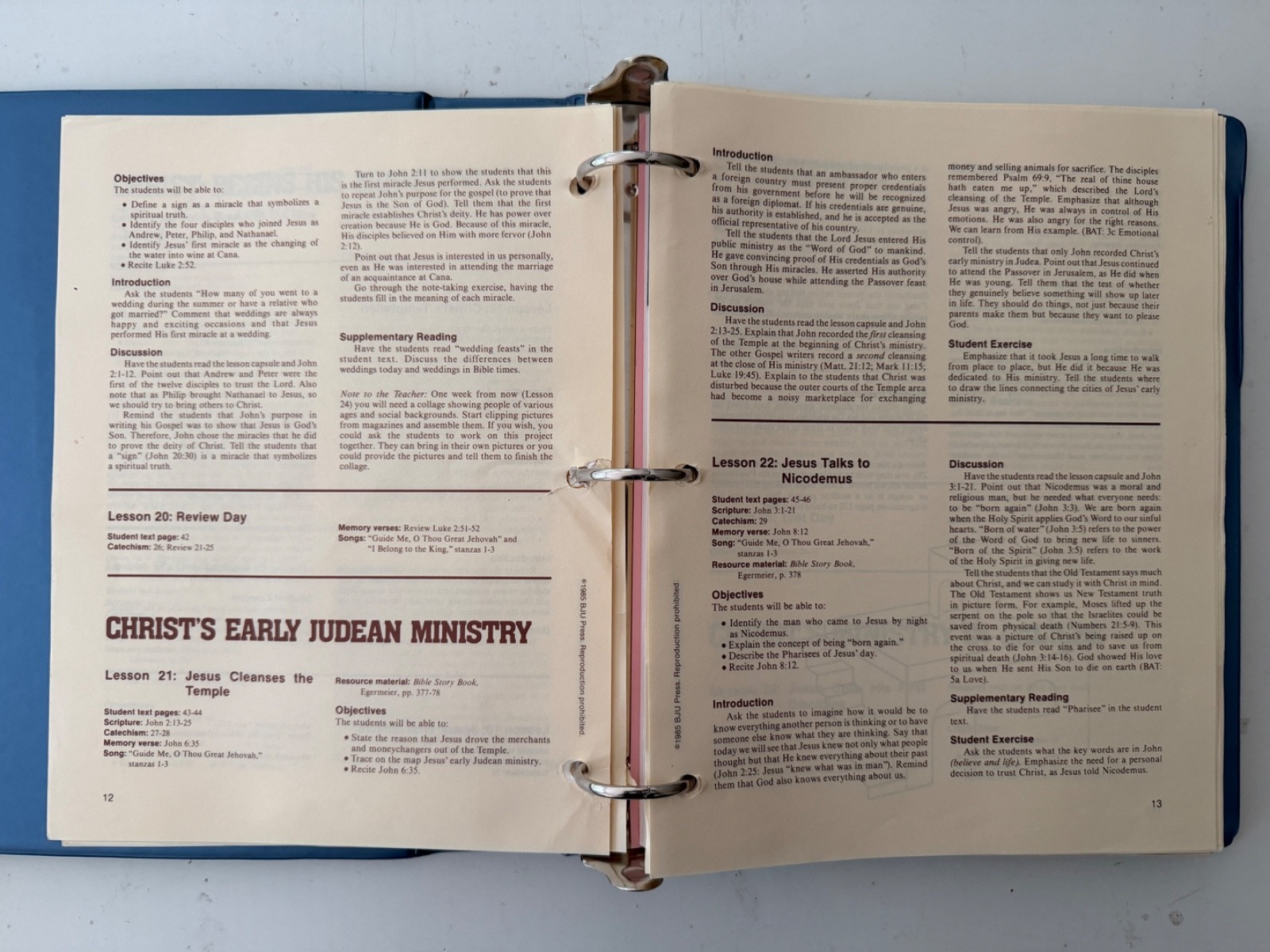 Bob Jones University Press Bible Truths for Christian Schools Teacher’s Edition
