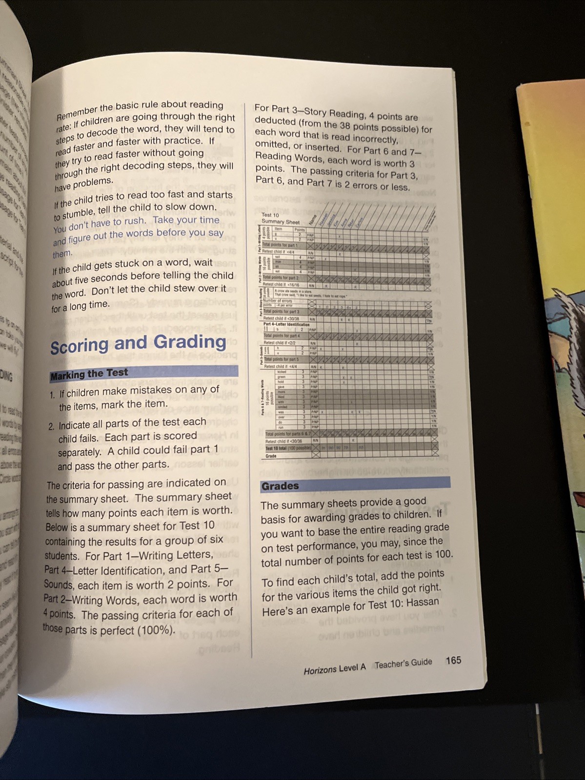 Horizons Learing To Read Level A Teachers Guide With 3 Level A Workbook 1 Books