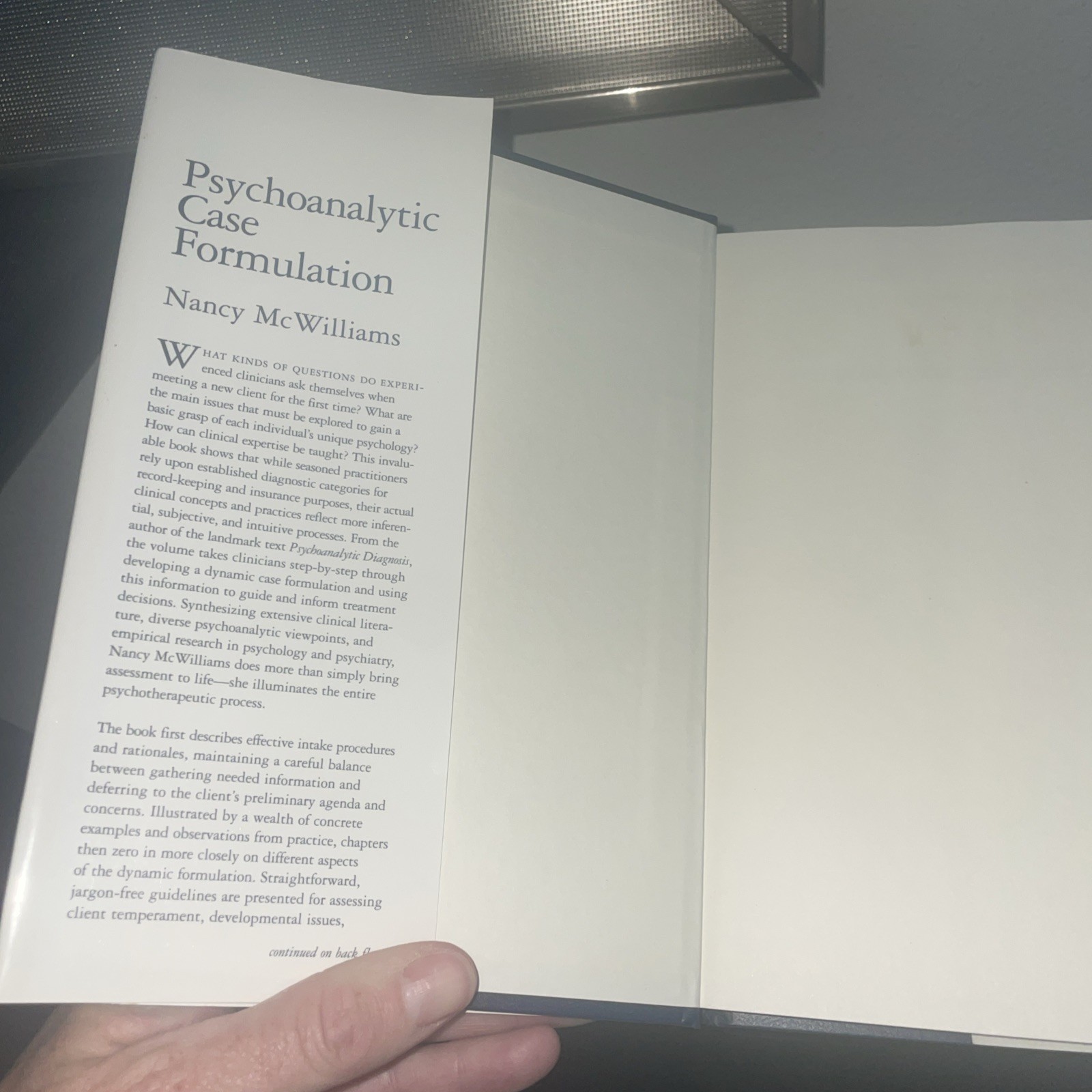 Psychoanalytic Case Formulation by Nancy McWilliams (1999, Hardcover)
